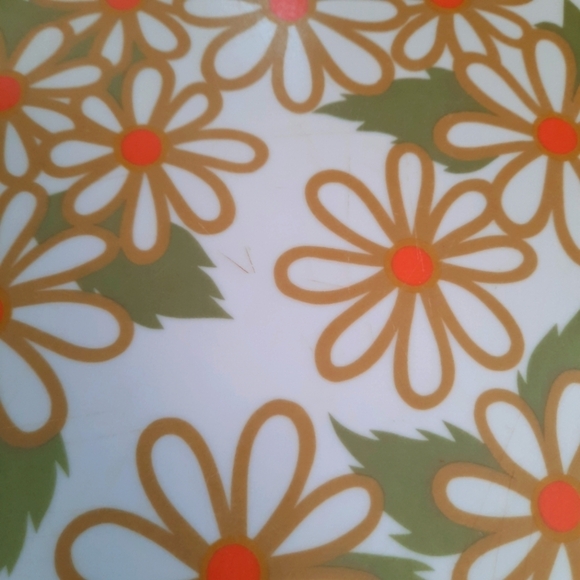 Vintage MCM Texas Ware 9" melamine 70s floral pattern dinner plates 4 pieces - Picture 8 of 10